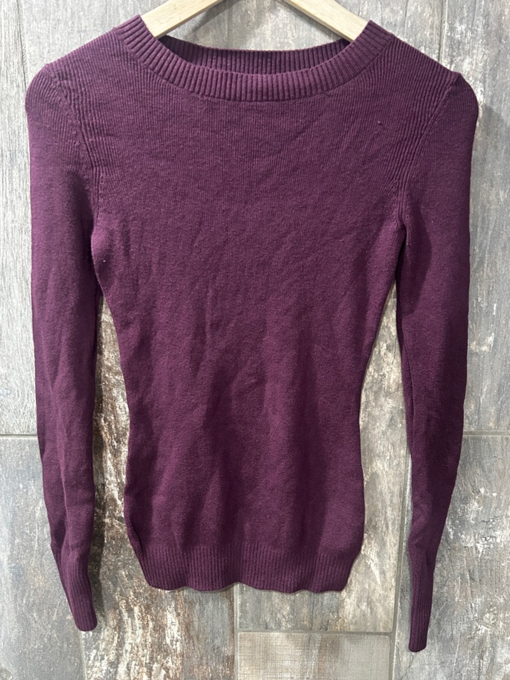 Express Plum Crewneck Sweater